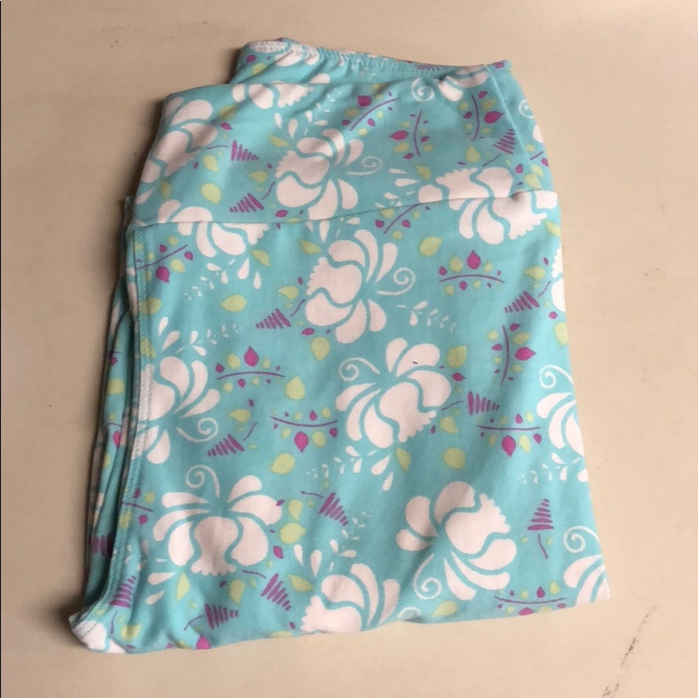 Lularoe Leggings OS Mint Floral